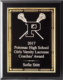 ALP 7 X 9 Lacrosse Plaque